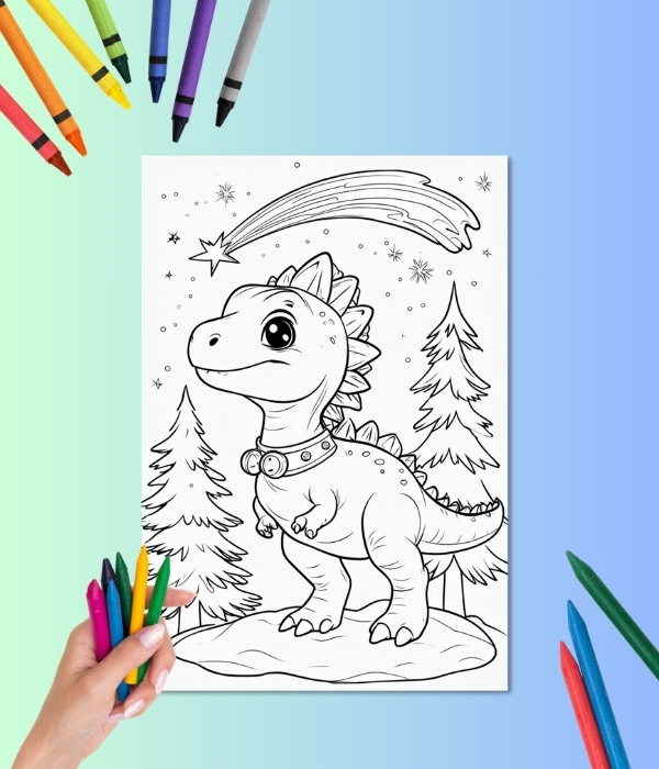 Dinosaurs Coloring Book (14 Pages)