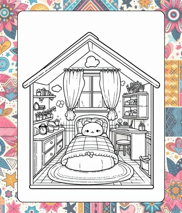Free Cute Bedroom printable PDF
