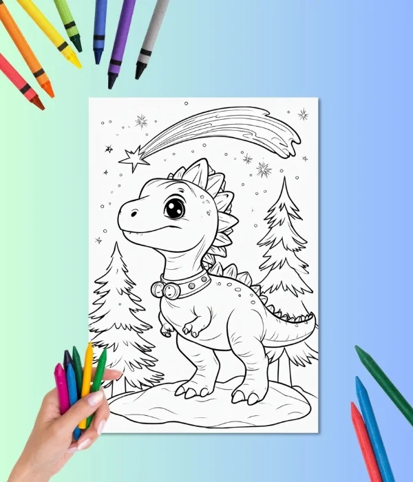 Dinosaurs Coloring Book (14 Pages) printable PDF