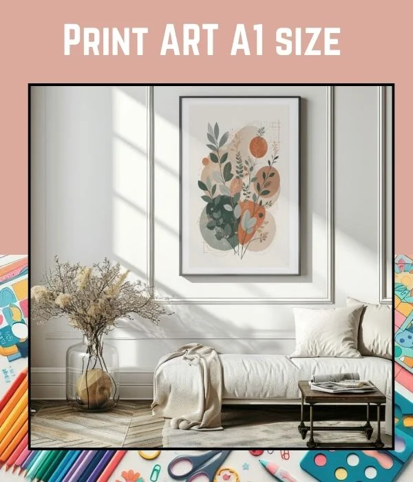 Eucalyptus Leaves Art Print (A1 Size) printable PDF
