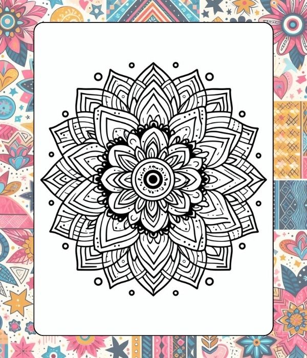 Mandala Pattern Coloring Pages